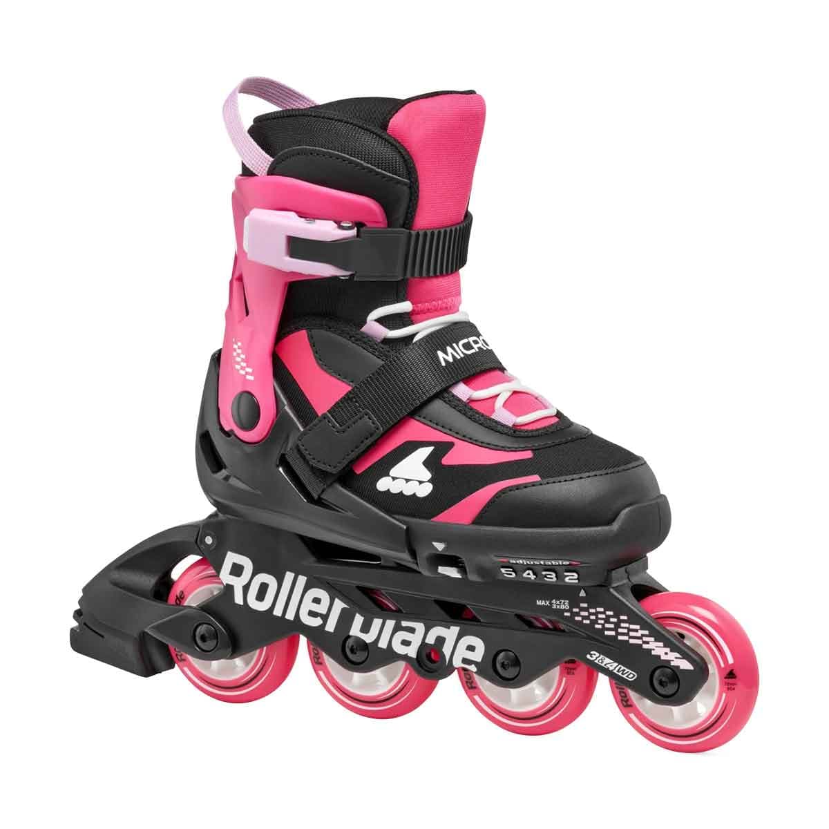 Rollerblade Microblade Justerbar Inlineskridskor barn Svart/Rosa