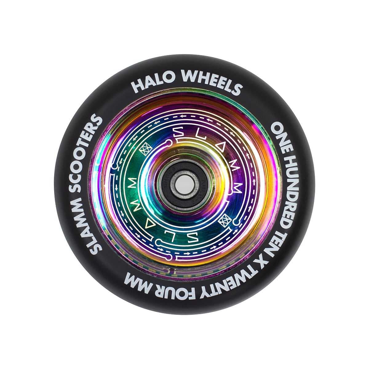 Slamm Halo Deep Dish Neochrome Wheels for Scooters 1 st.
