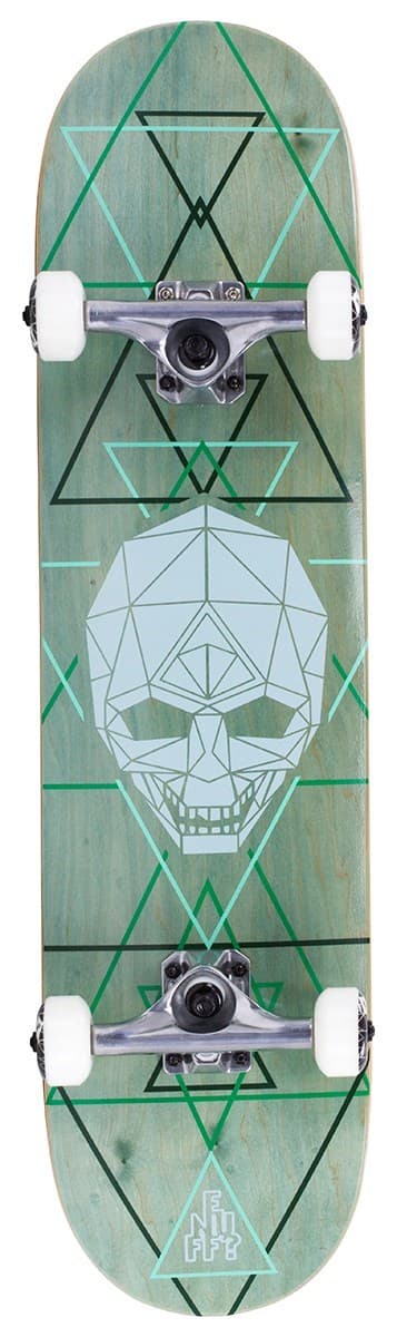 Enuff Geo Skull Complete - Green - 8" x 32"