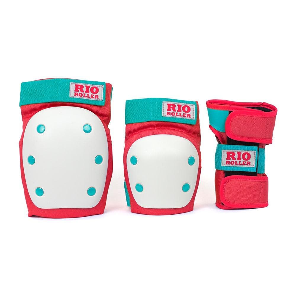 Rio Roller Trippelskyddssats Röd/Mint