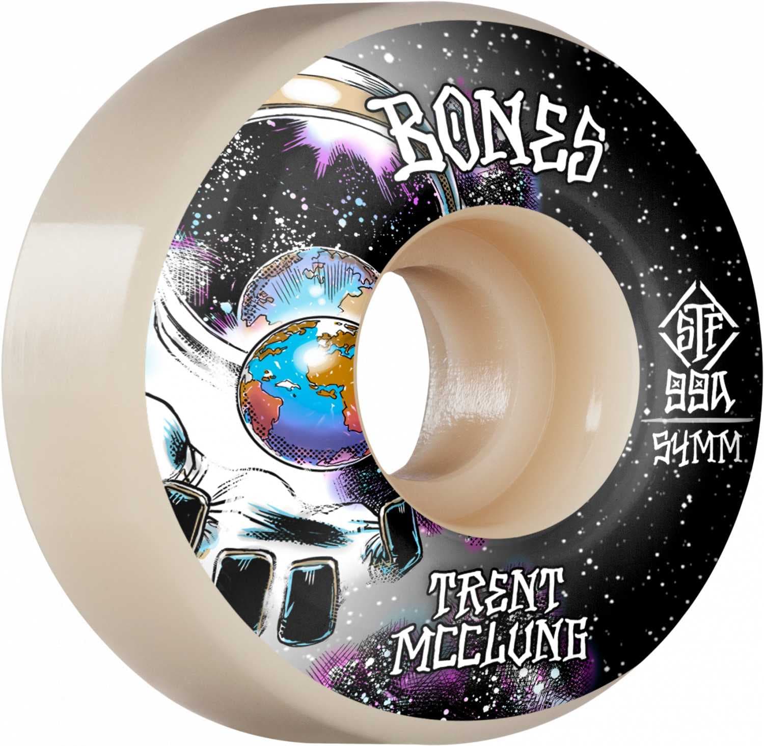 Bones Wheels PRO STF Skateboard Trent McClung Unknown 54mm V1 Standard 99A 4-pack