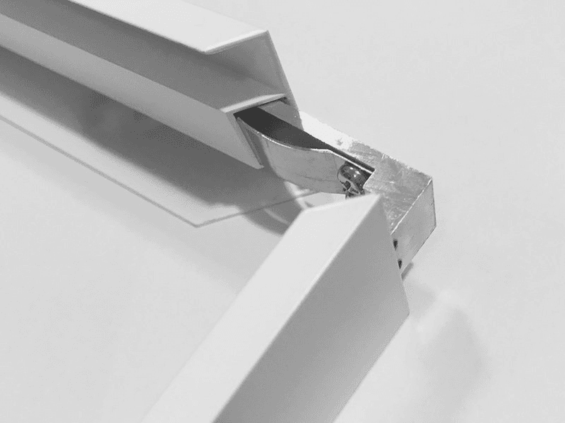 Smart Click Påbygningsramme 60x60 Til LED Panel - Hvid