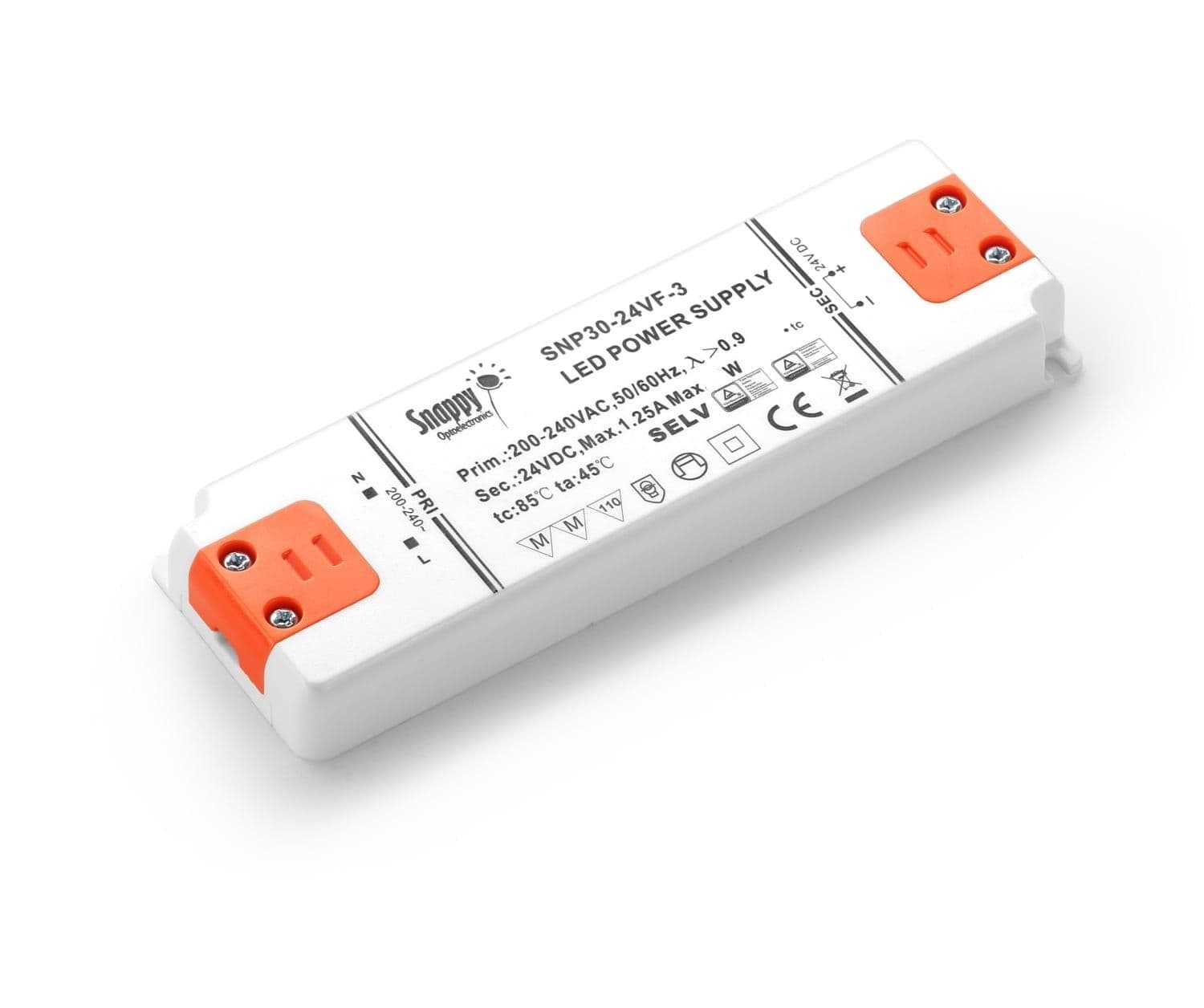 Snappy Kvalitets Dæmpbar LED Driver 230V Til 24V - 30 Watt