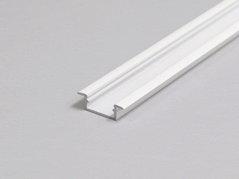 Begtin12 Hvid Indbygnings profil Til LED Strip - 1 Meter