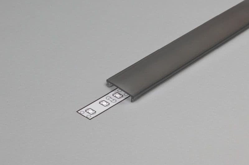 Afdæknings Click Cover i Opal Sort Til (Model F) - 2 Meter