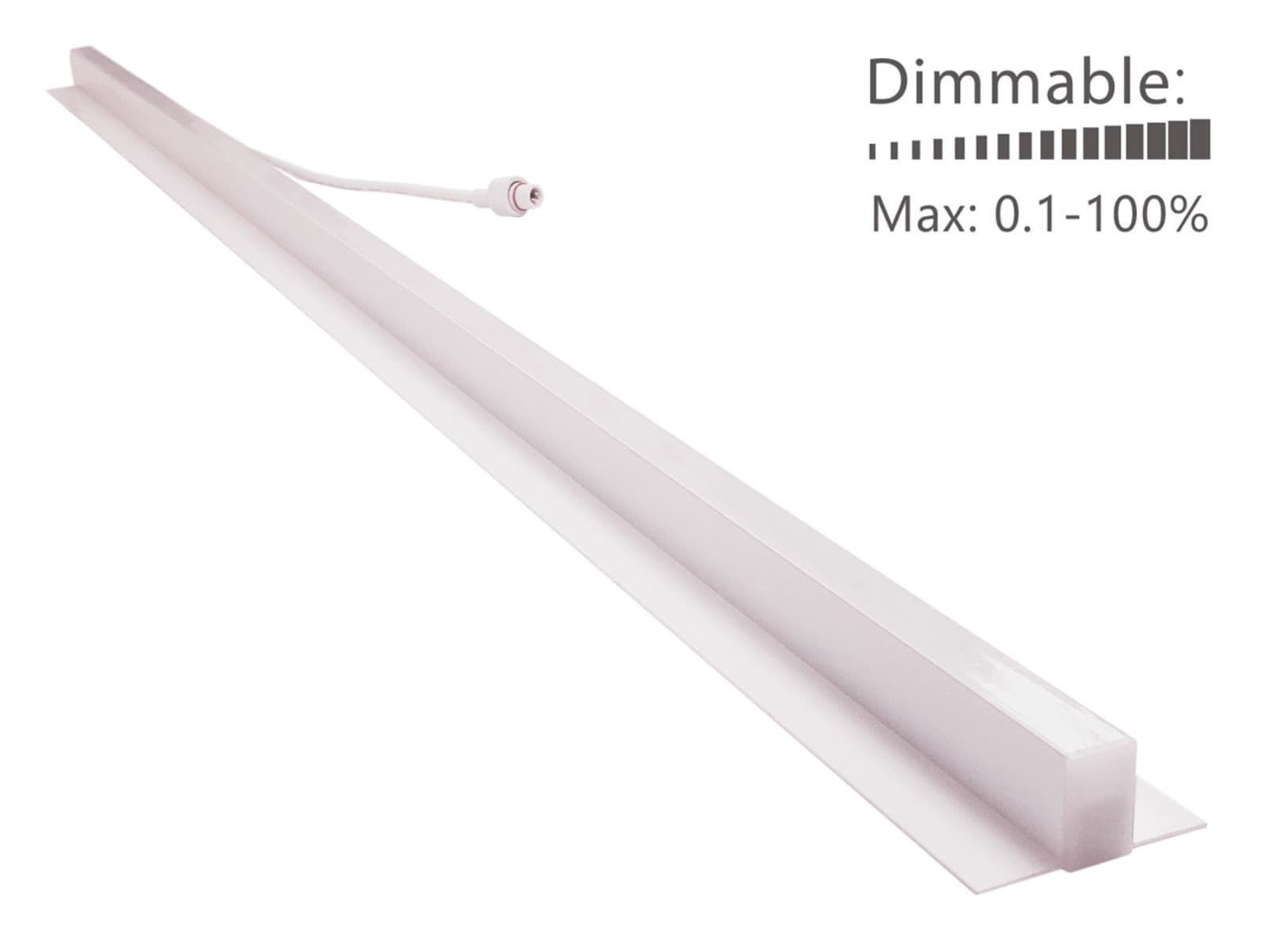 Troldtekt LED skinne 24V, 35W, dæmpbar i 4000K, Ra90, 120 cm