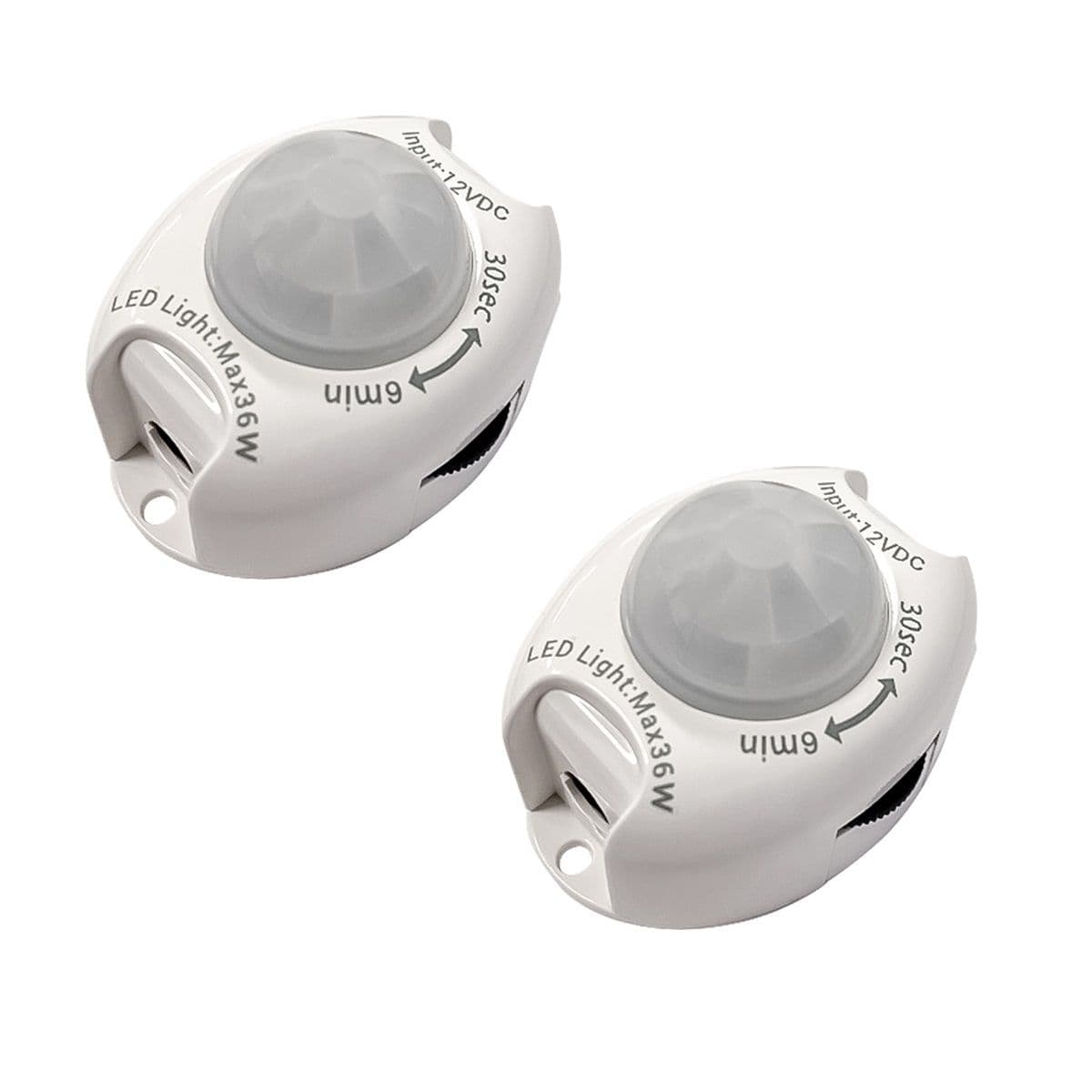 Trappe sensor sæt til 12V LED-strip - 2-pak, hvid