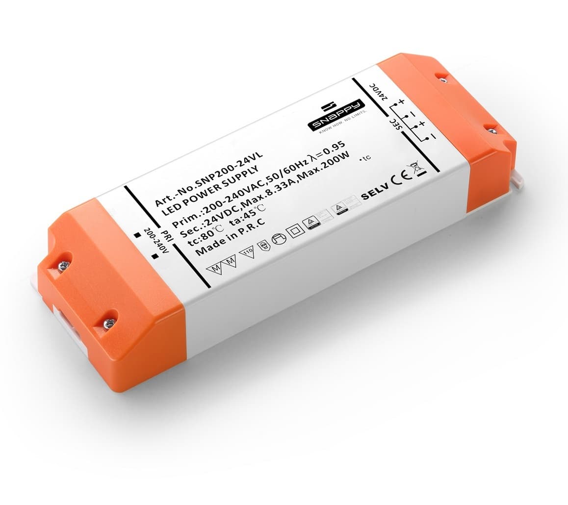 Snappy Kvalitets LED Driver 230V Til 24V - 200 Watt