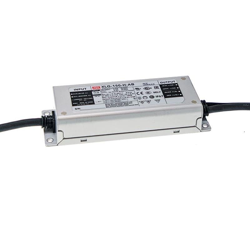 Mean Well XLG LED-driver 230V til 24V, udendørs IP67, 150W