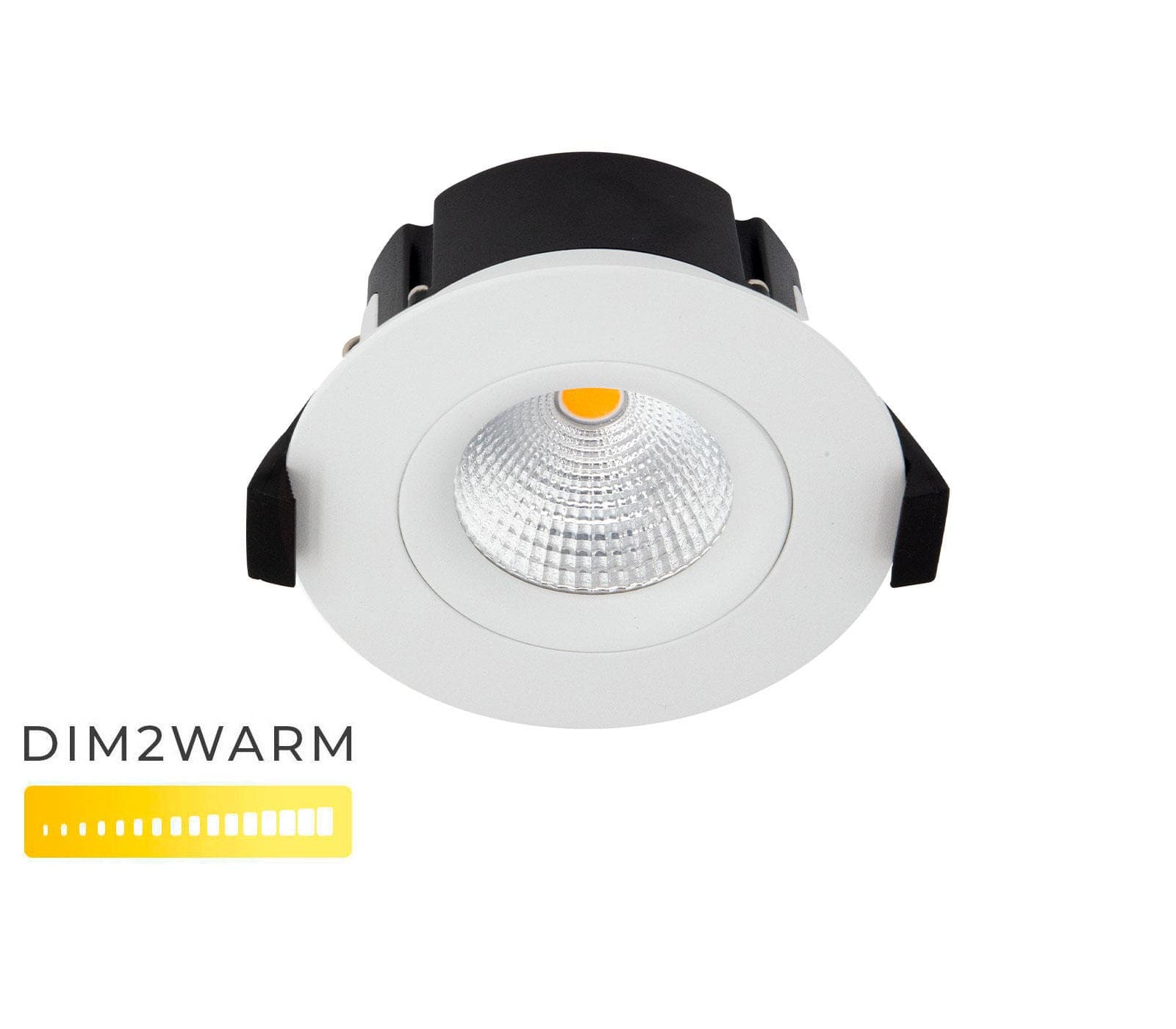 Lyra Tilt LED Indbygningsspot 8W, Dim2Warm, Ra94 - Hvid