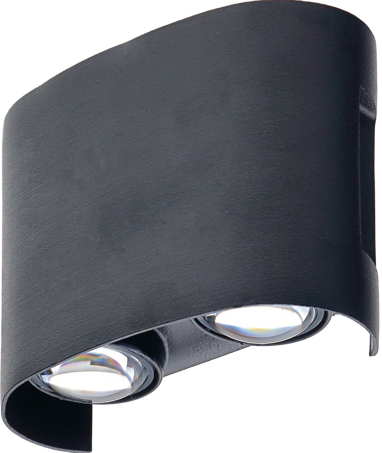 NICA Eye Udendørs LED Væglampe (Up/Down) 4W i 3000K, IP65, 230V - Sort
