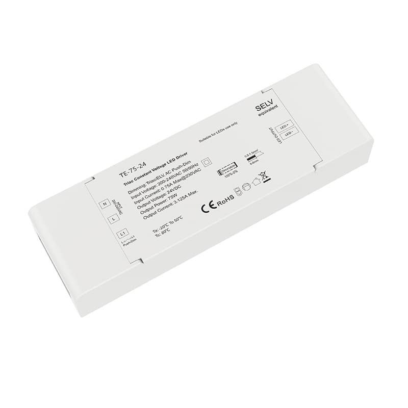 Kvalitets Dæmpbar Triac/Push LED Driver 75W Til 24V