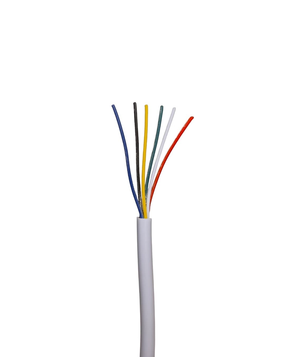 6-Ledet Hvid Kabel Til 12V/24V CCT, RGB, RGBW, RGB+CCT LED Strip - Metermål