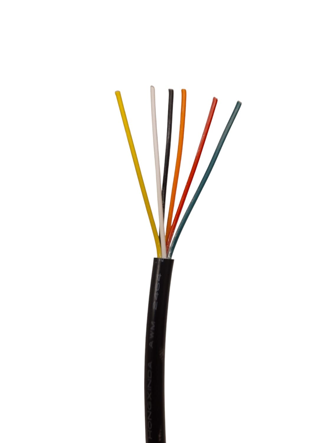 6-Ledet Sort Kabel Til 12V/24V CCT, RGB, RGBW, RGB+CCT - Metermål