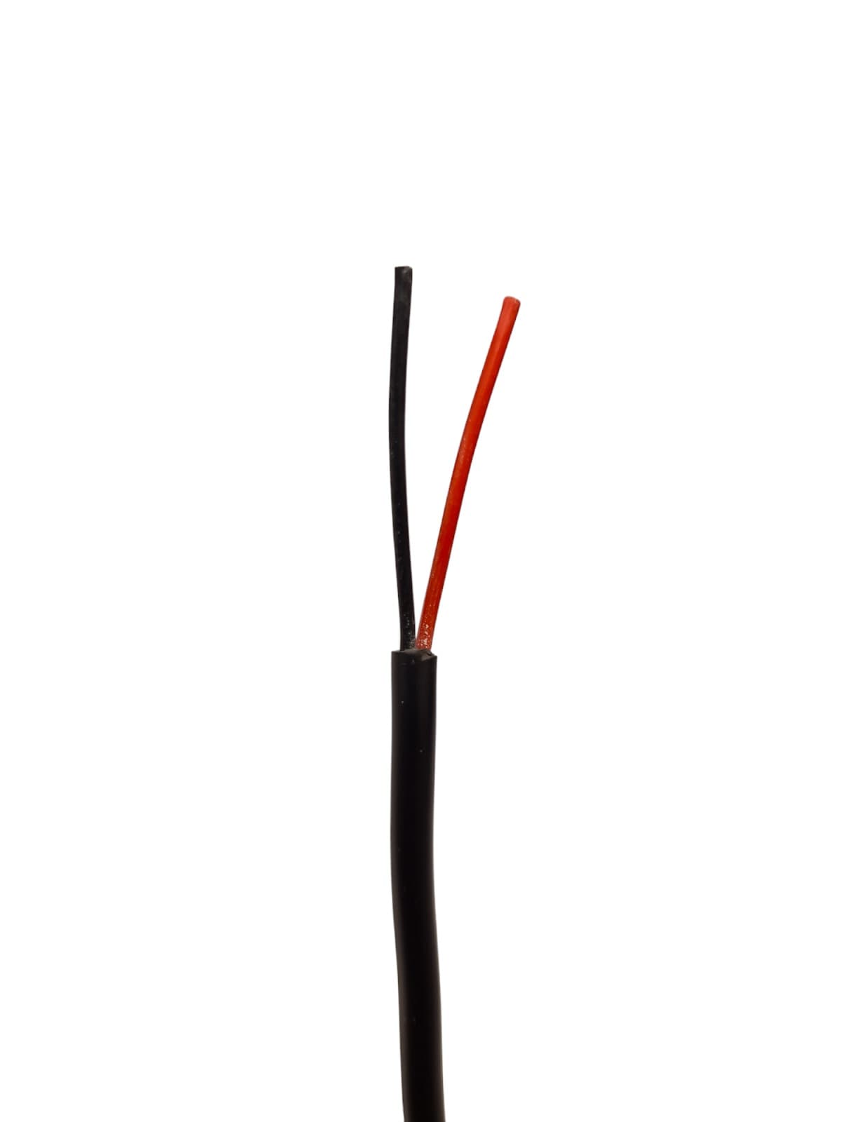 2-Ledet Rund Sort Kabel Til 12V/24V LED - Metermål