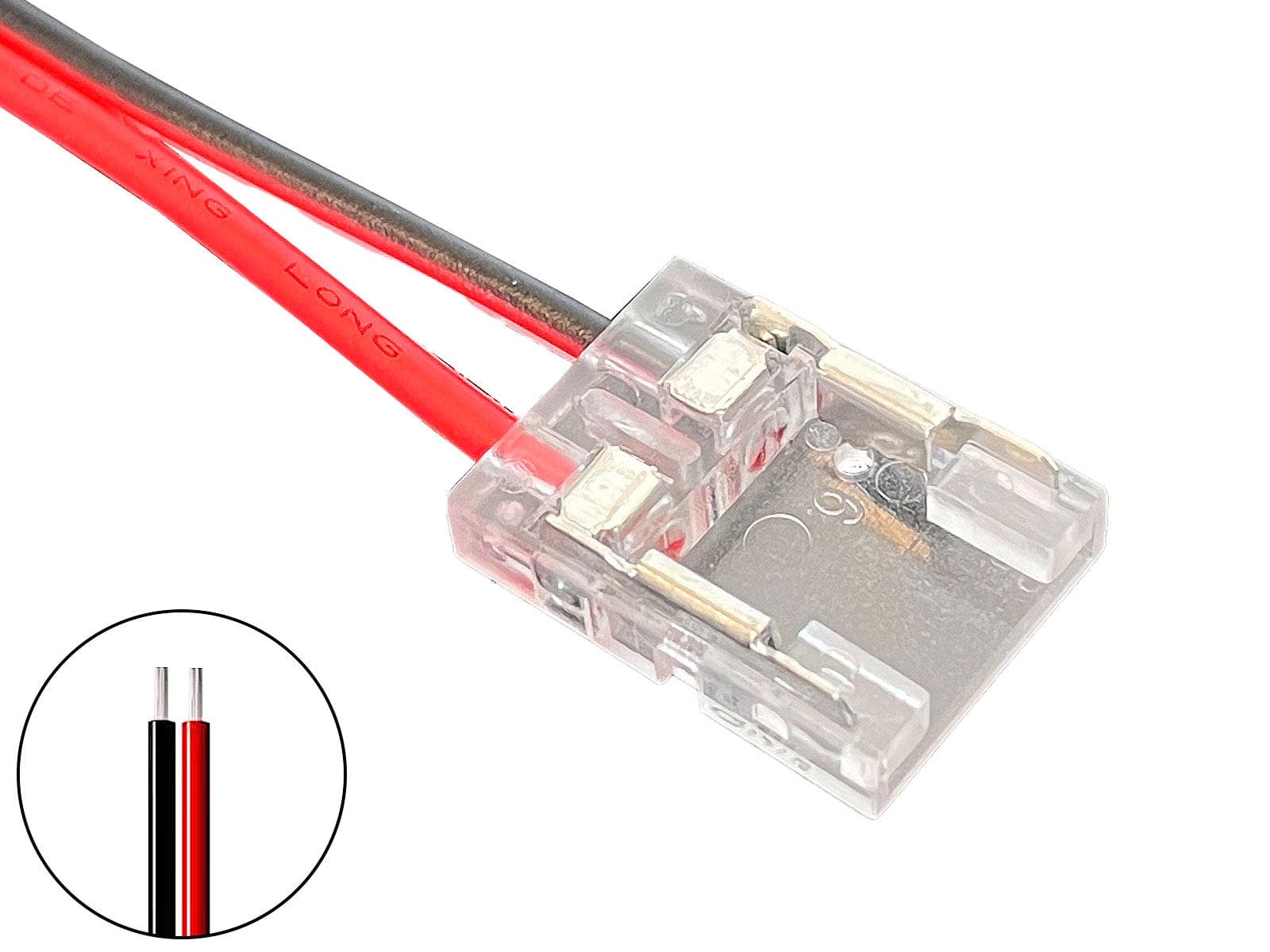 StripClip Slim (Tilslut-Med-Ledning) Til IP20 LED Strip, 10mm Bred