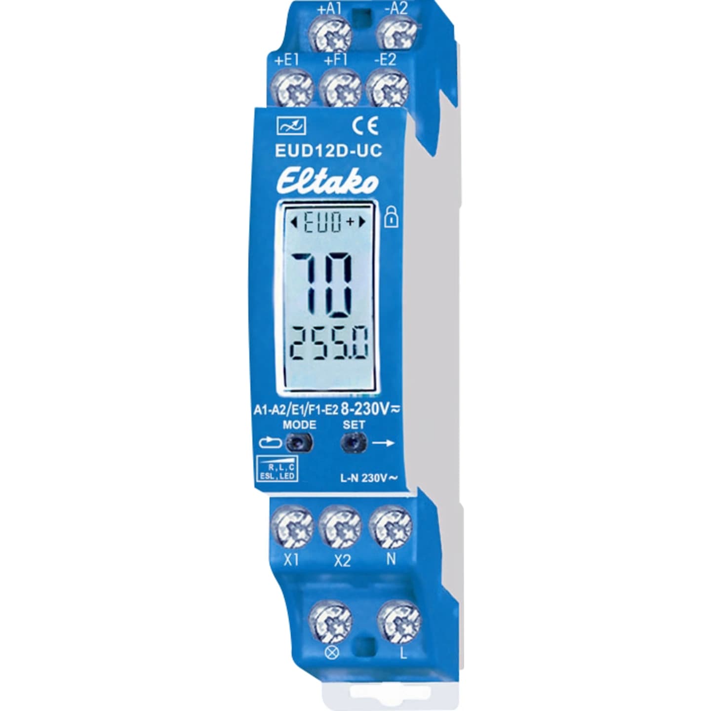 Eltako DIGITAL LED Lysdæmper, 0-400W, 12-230V (EUD12D-UC)