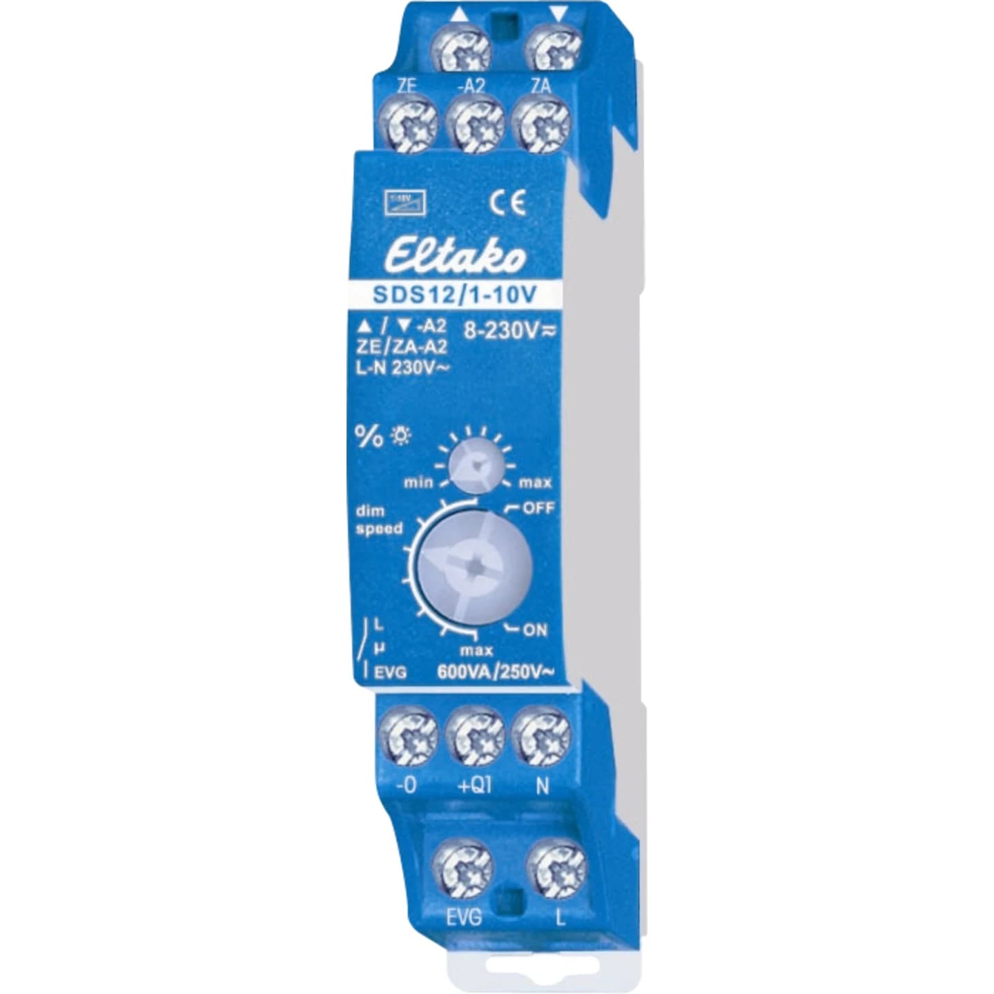 Eltako 1-10V LED Lysdæmper, 0-600W, 230V (SDS12/1-10V)
