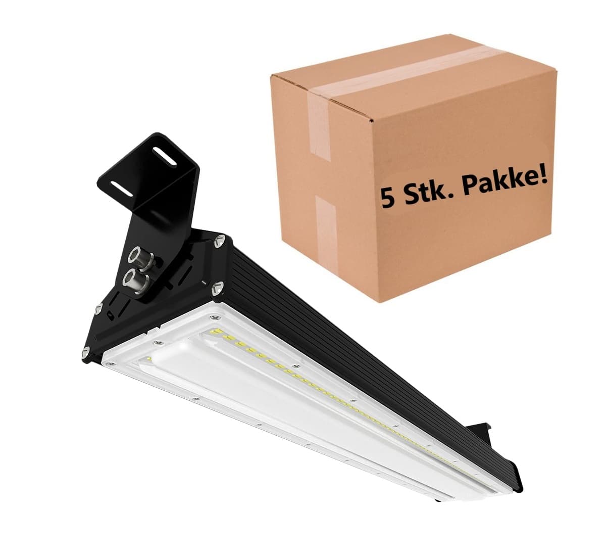 5 x LED High Bay Industri Lampe 150W, L827, 4000K, IP65 - 120°