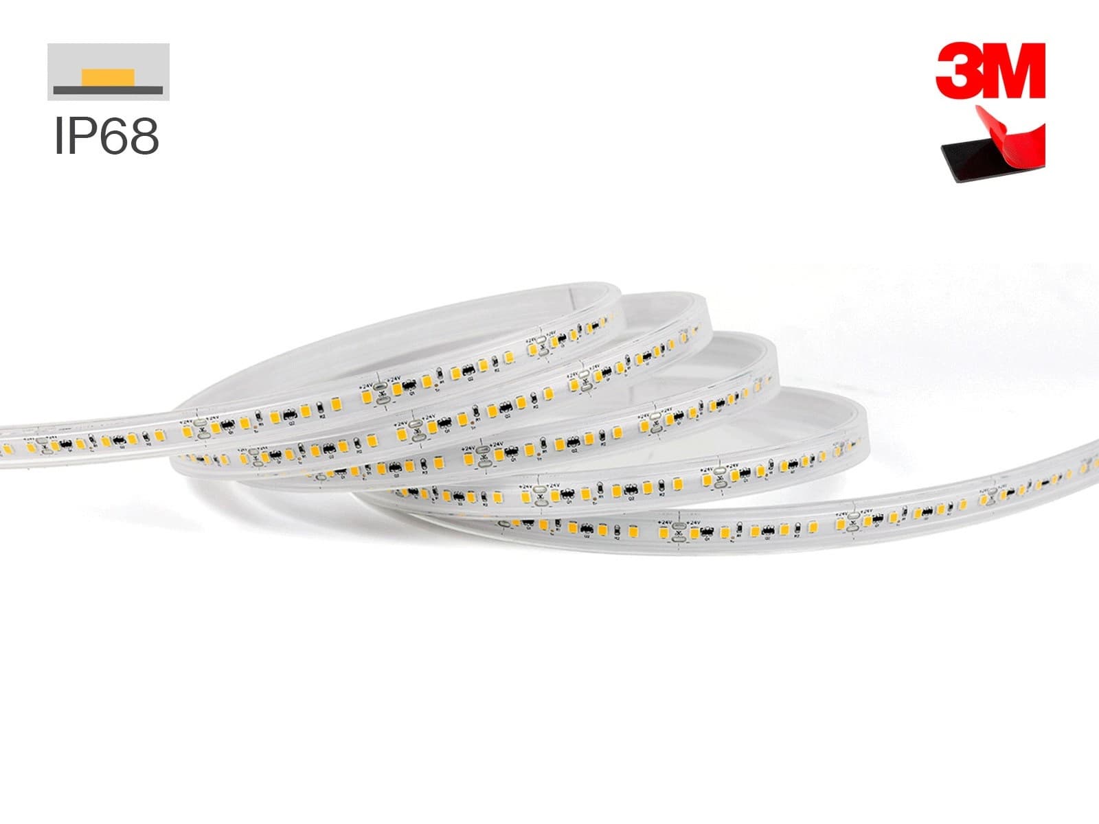TrueColor LED Strip 48V i 3000K, 13W/m, IP68, Ra90 - 10 Meter
