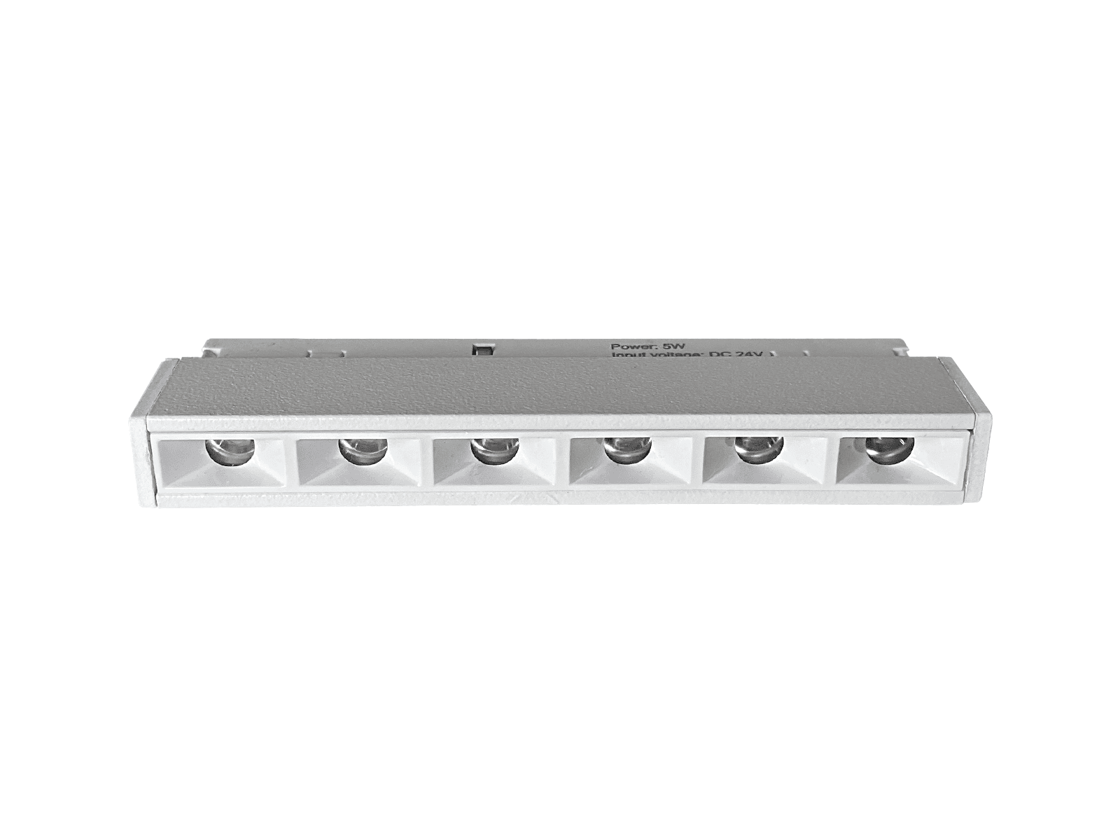 CLICK Track-Bar LED Spot 5W, 24V, 3000K, Dæmpbar, Ra90 - Hvid