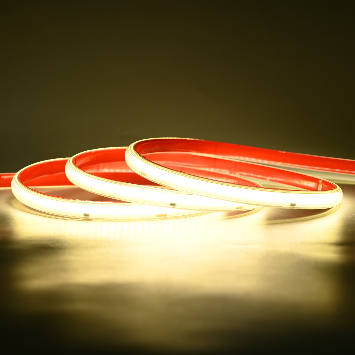 CUT12 Flex COB LED Strip 230V i 4000K, 10W/m, IP65, Dæmpbar - Metermål