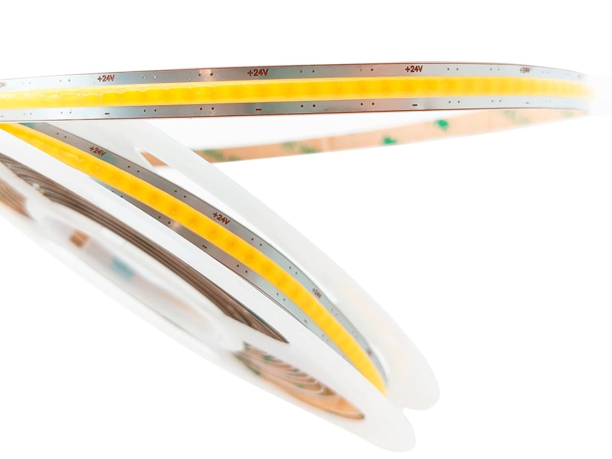 LightMore COB LED Strip 24V, 6W/m, 2700K, Ra90, IP20 - 60 cm.