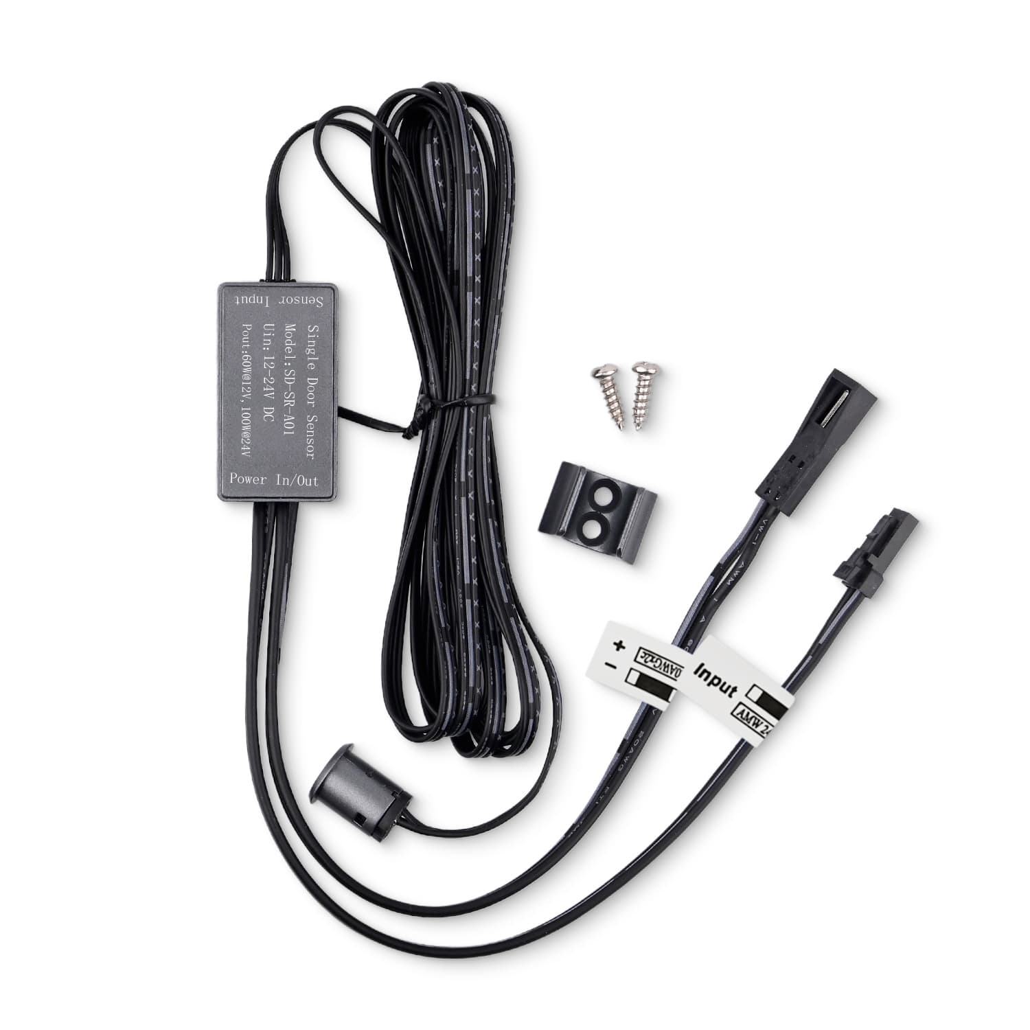 Mini Berøringsfri Dør Sensor Til 12V-24V - Sort