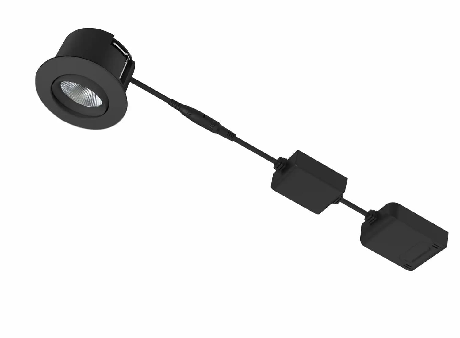 Supreme LED Indbygningsspot 7W i 3000K, Ra98, 230V - Sort