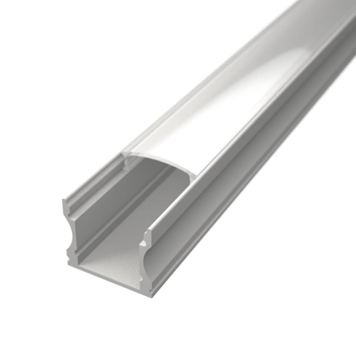 SURFACE 2 Hvid Alu Profil Til LED Strip (Komplet) - 2 Meter