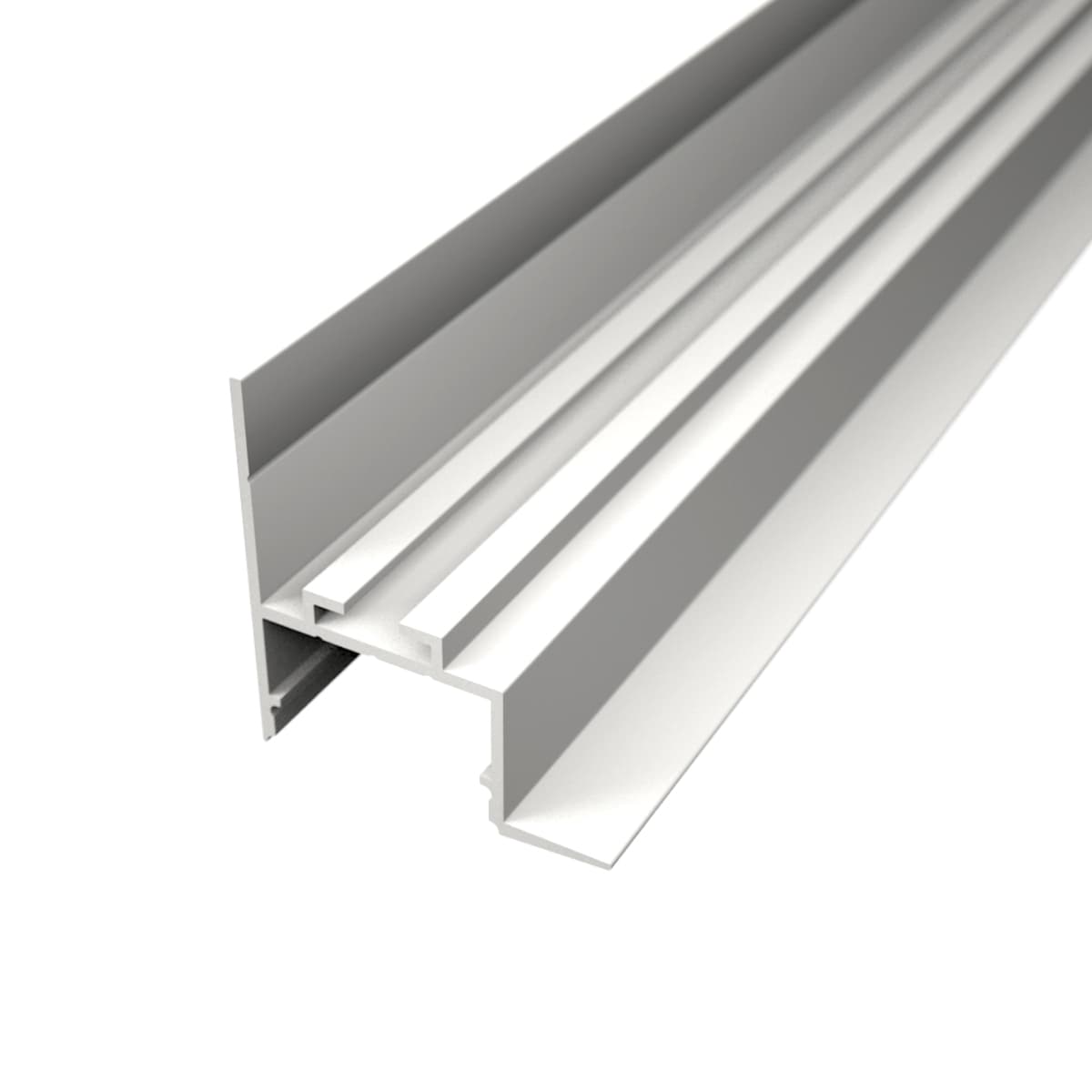 RECESSED 7 Loftkant Profil i Hvid Til LED Strips (Komplet) - 2 Meter