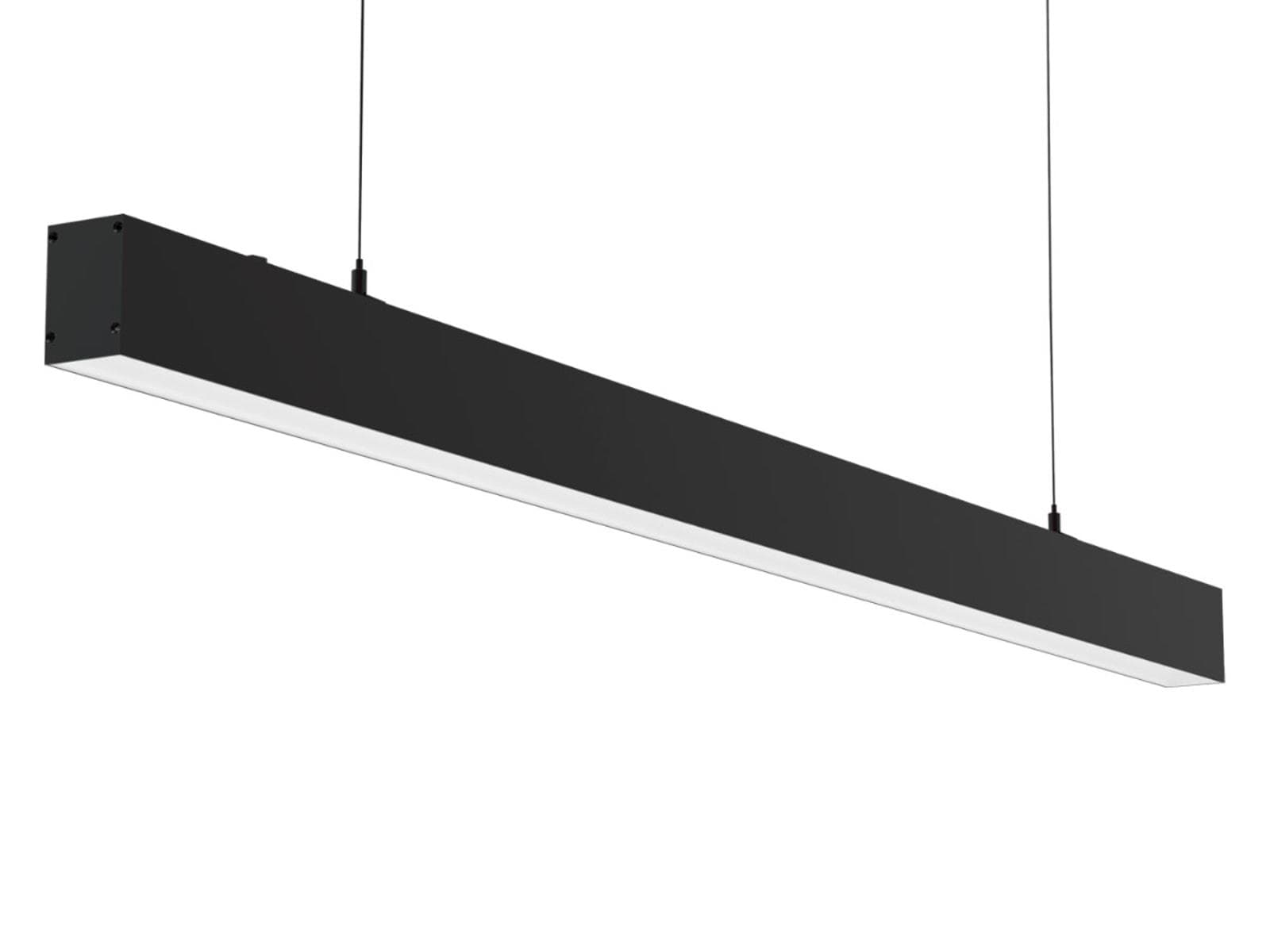 SQUARE LED Kontorarmatur 30W i 3000K, Ra90 - 90 cm. - Sort