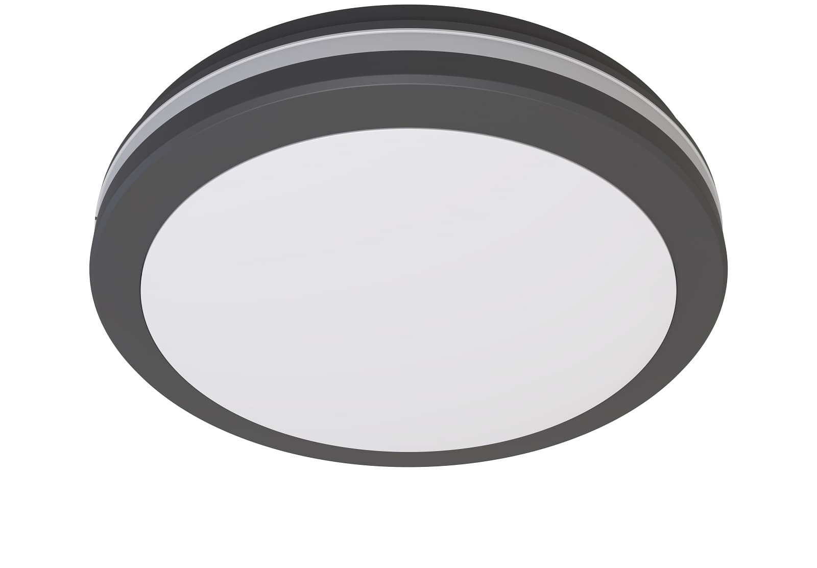 NICA LED Udendørs Plafond m/Sensor 20W, CCT Lys, IP65 - Sort