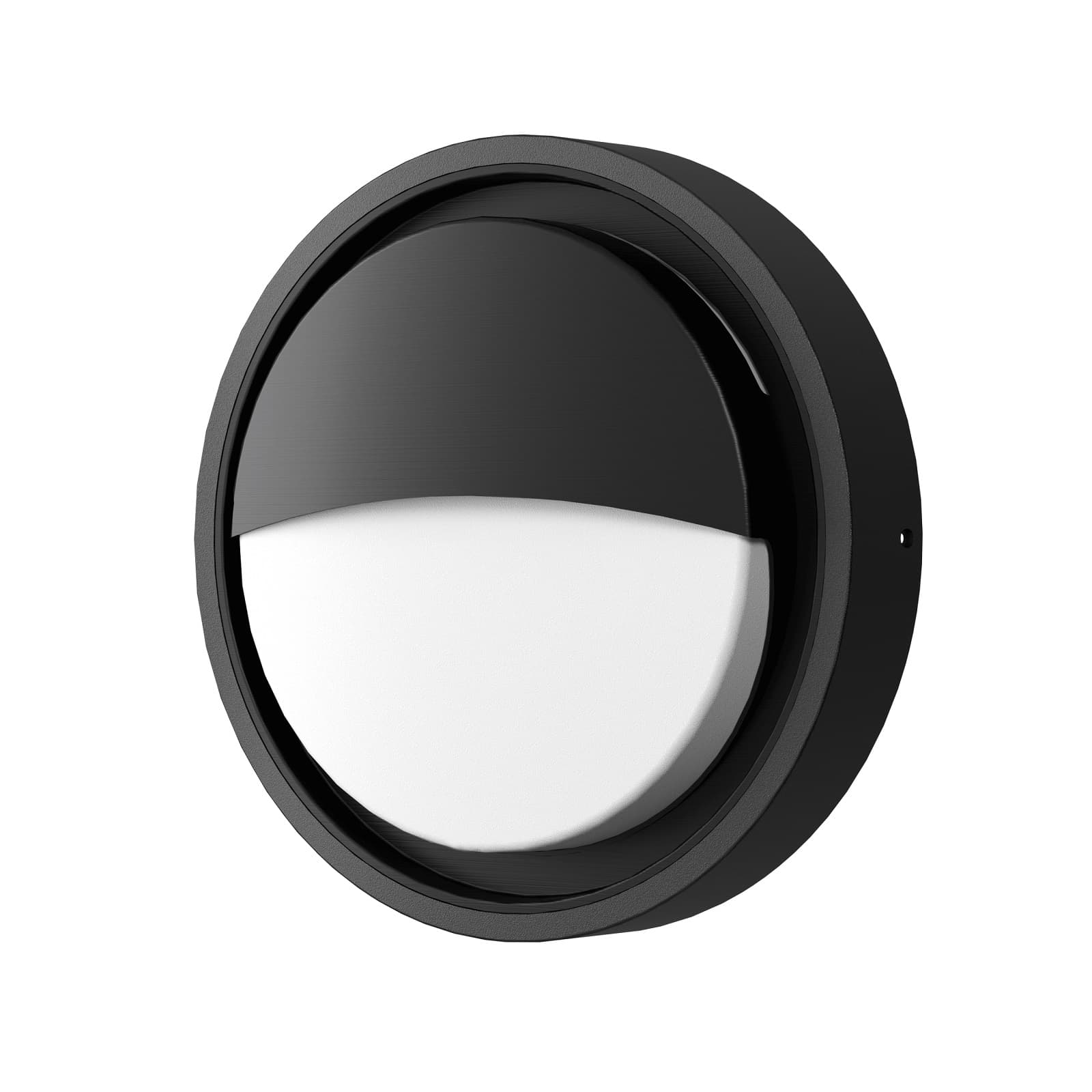 NICA Halvmåne LED Udendørs Væglampe 24W i 3000K, IP65 - Sort