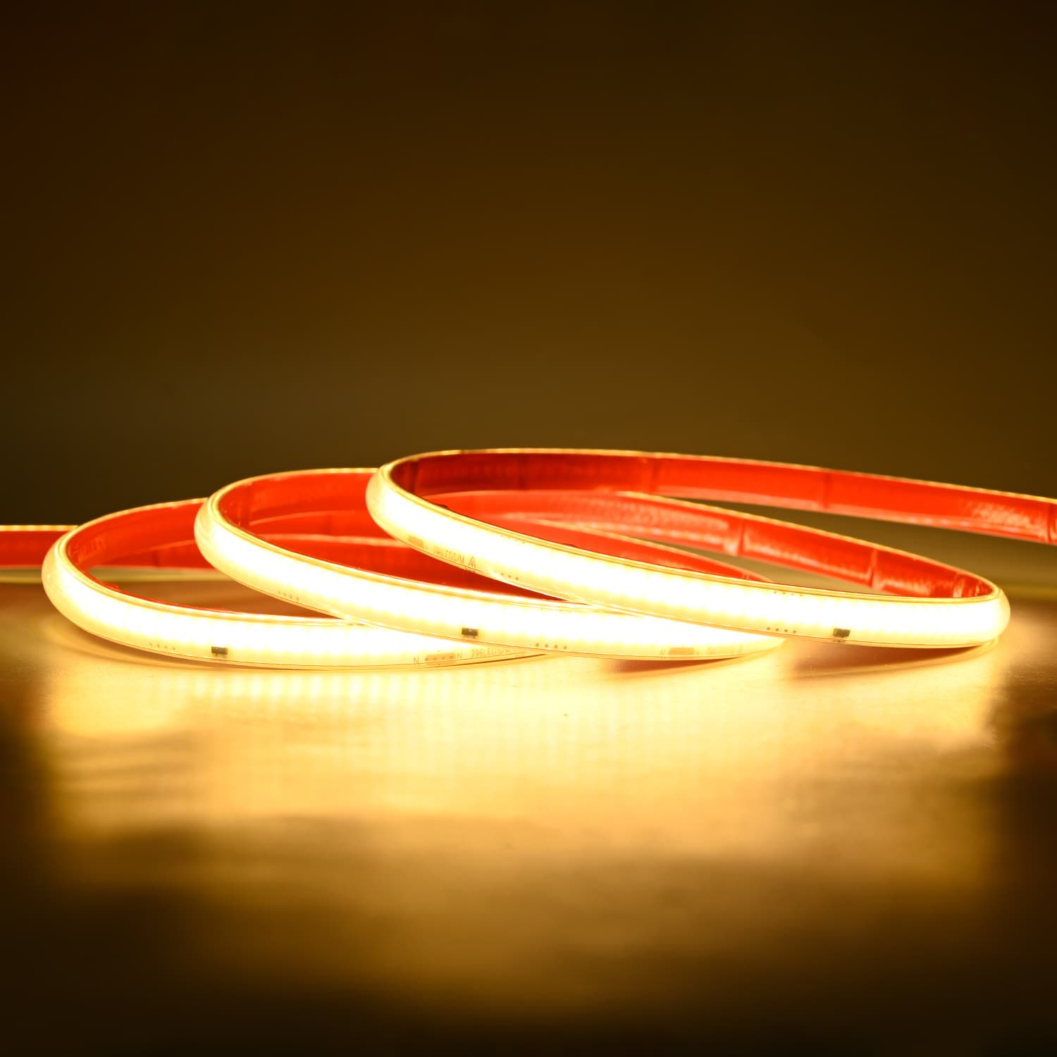 CUT12 Flex COB LED Strip 230V i 3000K, 10W/m, IP65, Dæmpbar - 100 Meter
