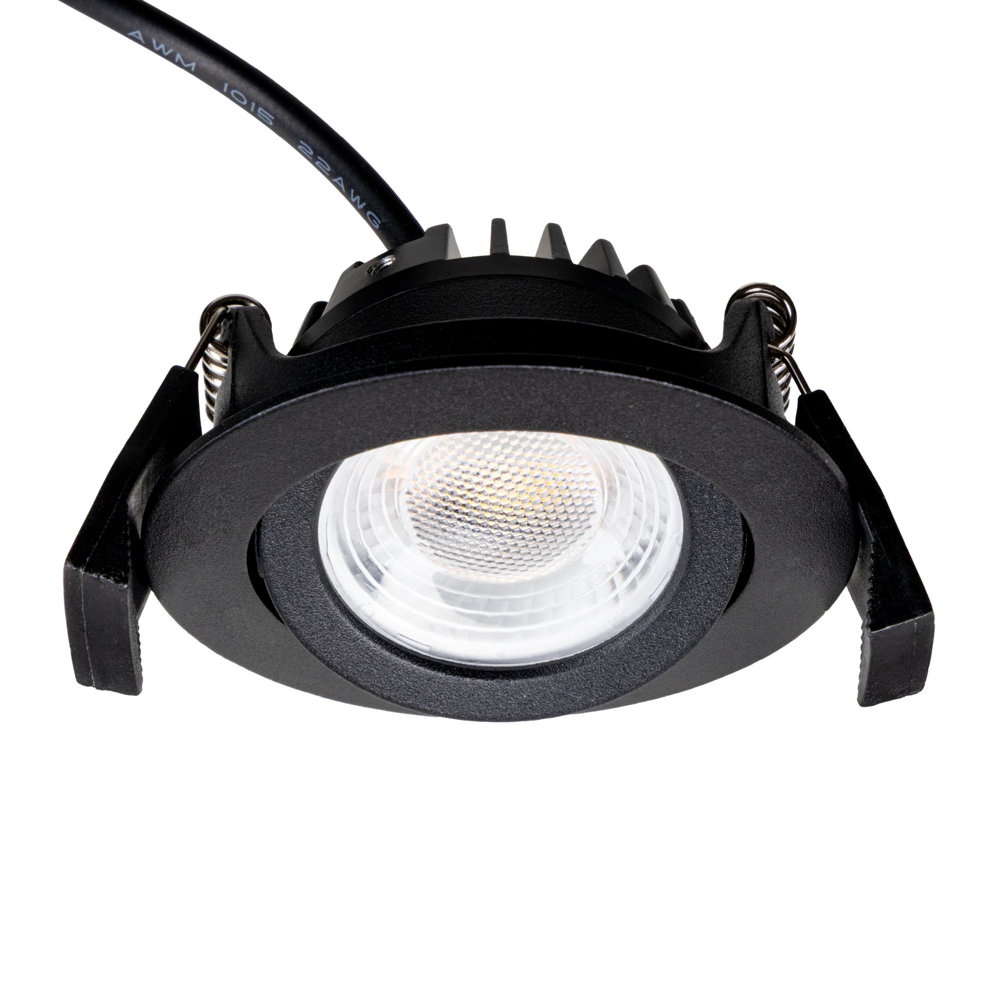 Low Profile LED Indbygningsspot 5W, Dim2Warm, Ra95 - Sort