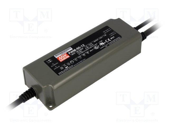 Mean Well PWM Dæmpbar LED Driver 230V Til 24V, IP67 - 120W