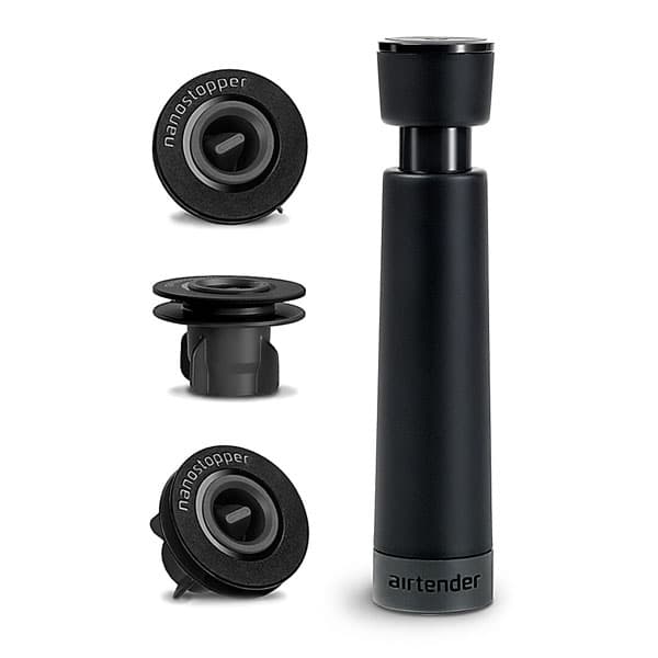 Airtender Vakuum Vinpump + 3 Nano-stoppare