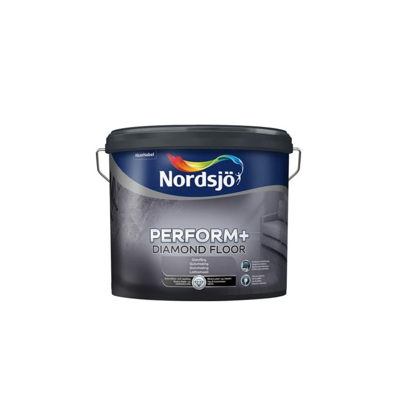 Nordsjø Perform+ Diamond Gulvmaling 10 ltr. Anden farve (Skrives i feltet herunder) - Gulvmaling