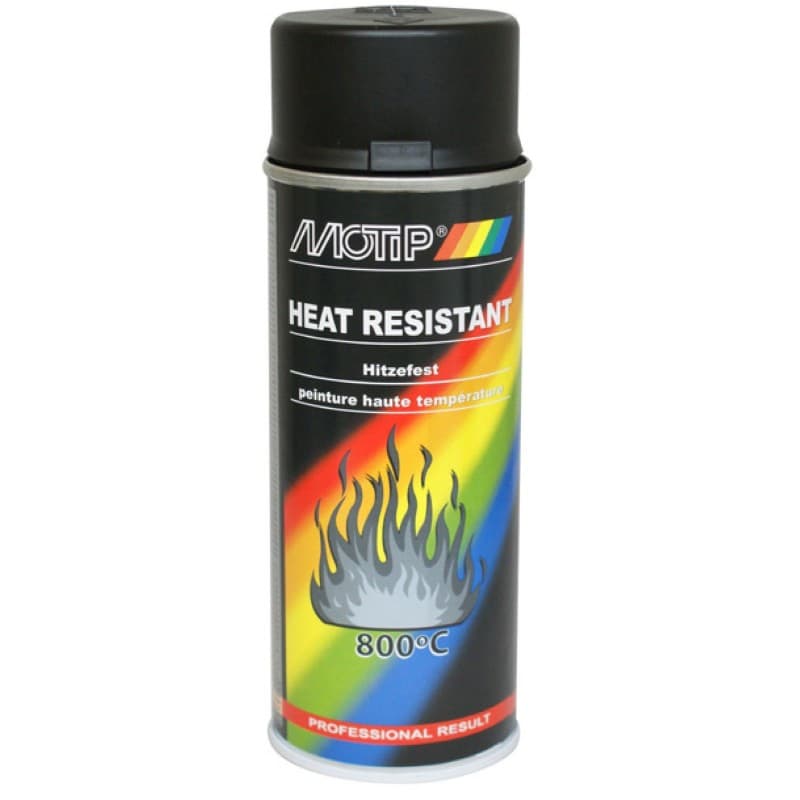 Motip Varmefast Sort 800 Grader 400 ml.  - Motip Spraymaling