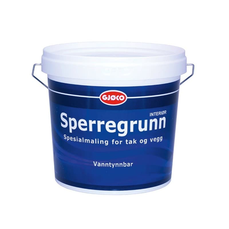 Gjøco Spærregrunder Silkemat Glans 10  2,7 ltr. Standard hvid (Base White) - Grunder Loft