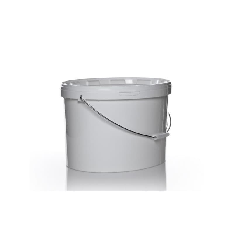 Plastspand  Grå 10 ltr. med låg  - Malerspande og malerbakke