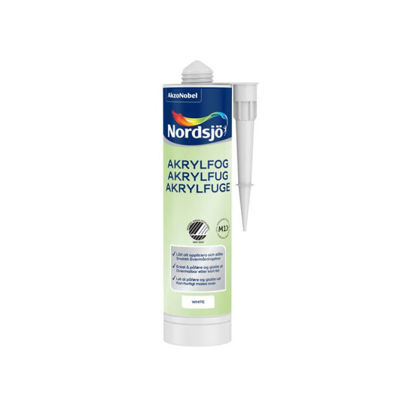 Nordsjø Acrylfuge 3919 300 ml.  - Indendørsmaling