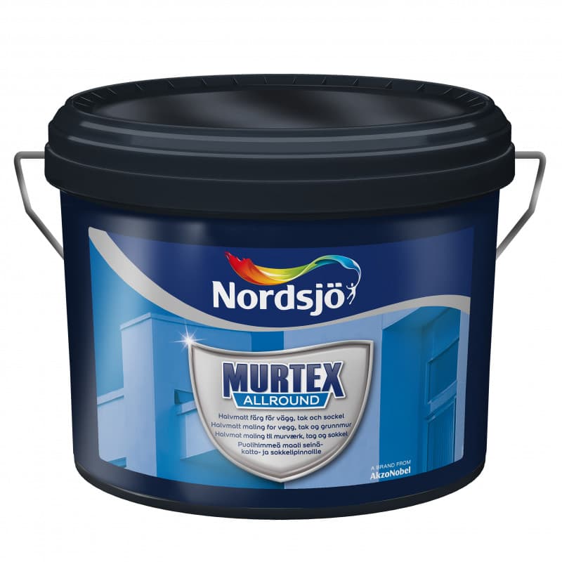 Nordsjø Murtex Allround Black Facademaling 10 ltr.  - Udendørs murmaling