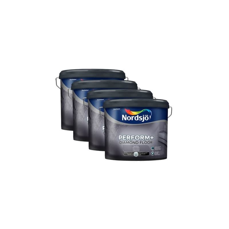Nordsjø Perform+ Diamond Gulvmaling 4 x 10 ltr. Anden farve (Skrives i feltet herunder) - Gulvmaling