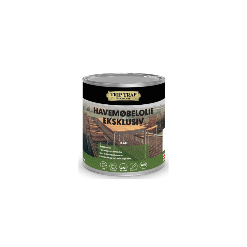 Havemøbelolie Eksklusiv, Teak 0,75 ltr.  - Havemøbel olie