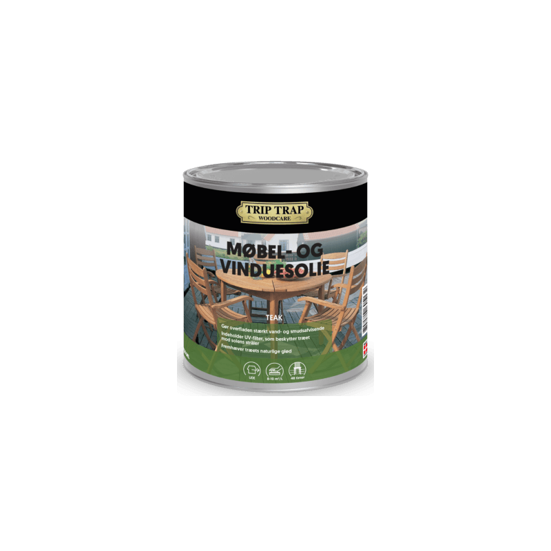 Møbel- og Vinduesolie Teak  0,75 ltr.  - Havemøbel olie