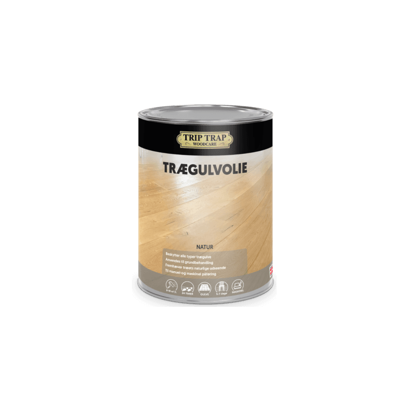 Trægulvolie Natur 1 ltr.  - Trip Trap trægulvolie