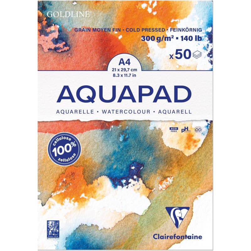 Clairefontaine Goldline Aquapad  - Papirartikler