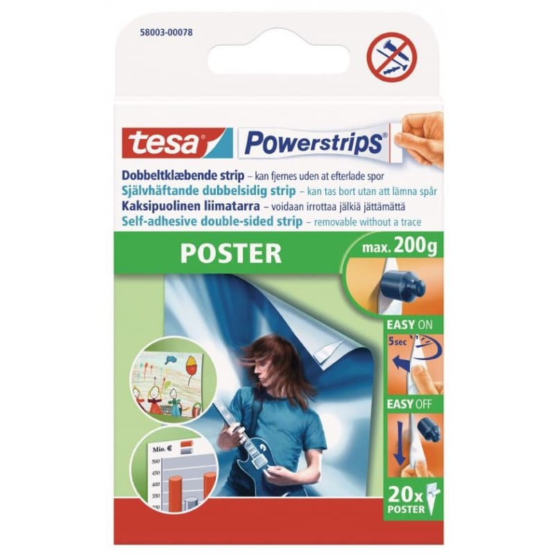 Powerstrips Dobbelt Klæbende  - Tesa Afdækning